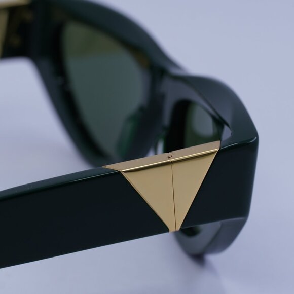 Bottega Veneta BV1176S 007 Sunglasses Green Cat Eye Frame, Green Lenses - Picture 10 of 11